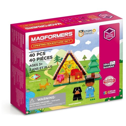 Магнитный конструктор MAGFORMERS Camping Adventure Set 40 дет. 705016