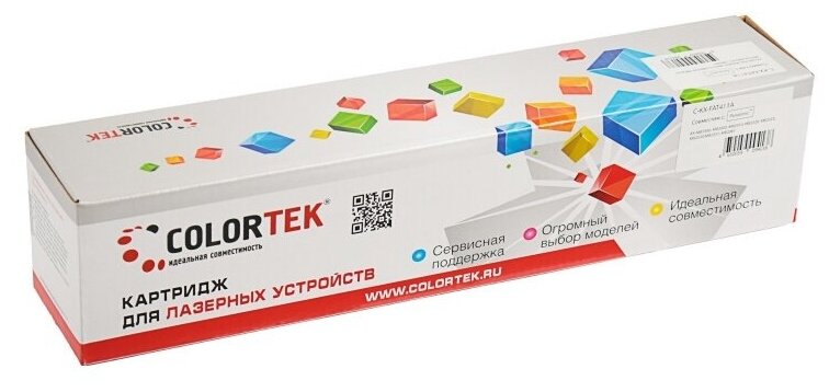 Картридж лазерный Colortek Ct-kx-fat411a (411a) для принтеров Panasonic Ct-kxfat411a .