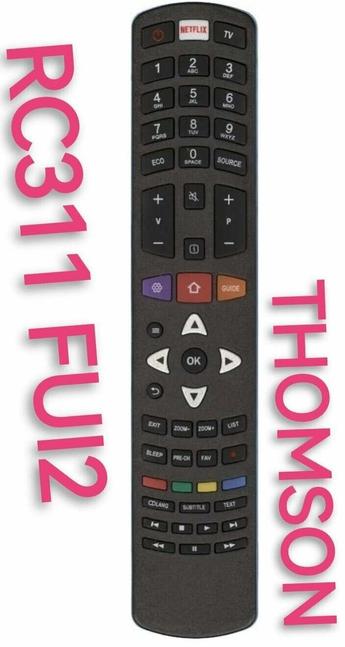Пульт RC311 FUI2 для THOMSON/томсон/k телевизора /rc311FU12
