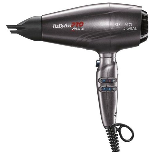 Фен BaByliss PRO Stellato Digital 4Artists, 2400 W фен babyliss 2 концентратора скорость потока воздуха 128 км ч мощный фен 2400вт