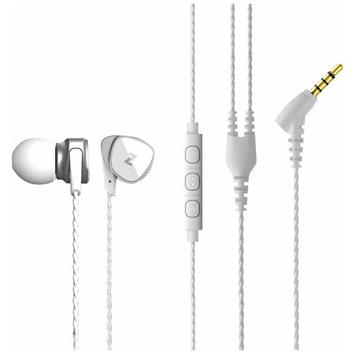 Наушники Z Musicdealer XS, mini jack 3.5 mm, white