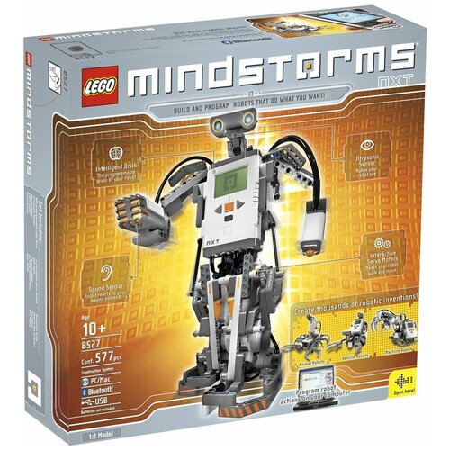 LEGO MINDSTORMS NXT 8527 Основной набор, 577 дет. конструктор миноносец 578 деталей в коробке