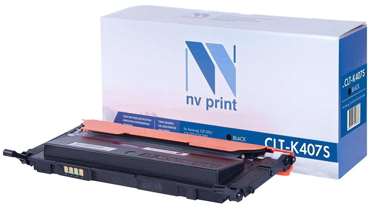 Картридж NV Print CLT-K407S для Samsung, 1500 стр, черный