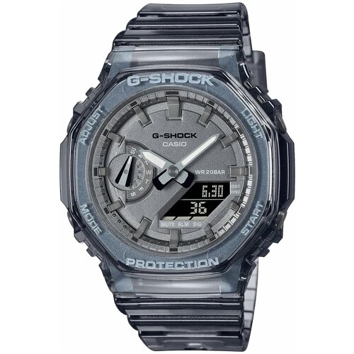 Наручные часы CASIO G-Shock GMA-S2100SK-1AER, серый, бесцветный casio g shock gma s2100sk 1a metallic skeleton