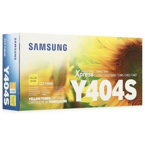 Картридж Samsung CLT-Y404S, 1000 стр, желтый