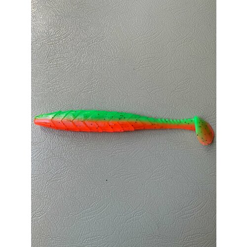 Мягкая силиконовая приманка Пайк Минноу (Pike Minnow) 20см,1шт, Арбуз/Arbuz. стингер rfishing 20 2шт приманка pike minnow 7 8 20см 021 arbuz 2 шт