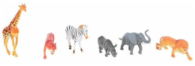 Игровой набор "В мире животных" (6 предметов) (Т50465) 1toy - фото №2
