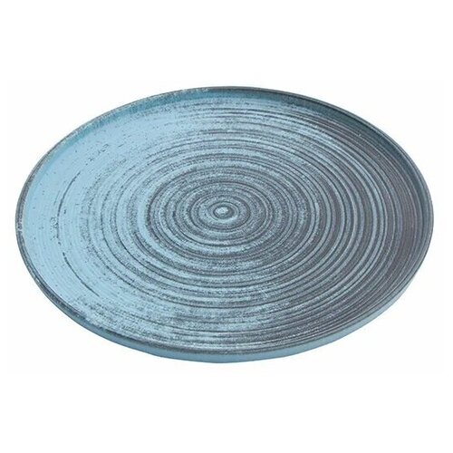 фото Тарелка с вертикальным бортом porland lykke turquoise por0991, 24 см