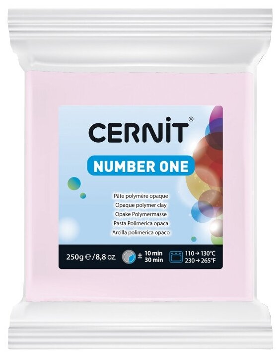 CE090025 Пластика полимерная запекаемая 'Cernit № 1' 250гр. (475 розовый)