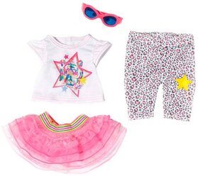 Zapf Creation Комплект одежды для куклы Baby Born 822241 розовый/белый