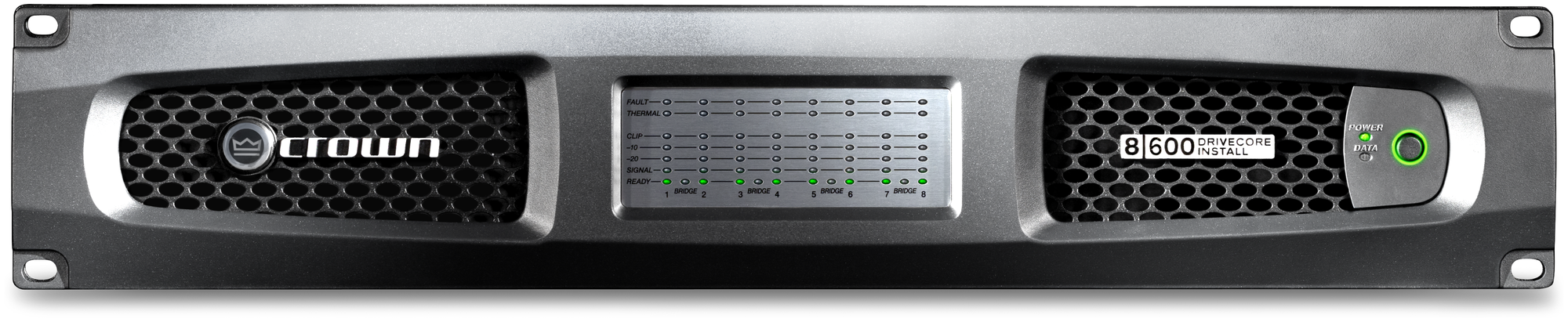 Crown DCi 8|600DA усилитель 8-канальный с интерфейсами Dante™ / AES67, Мощность (на канал): 300Вт•2