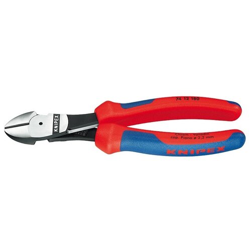 Бокорезы Knipex 74 12 180 180 мм красный/синий диэлектрические бокорезы knipex kn 7026160