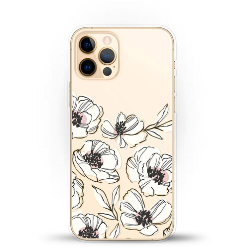 фото Силиконовый чехол цветы на apple iphone 12 pro max andy & paul