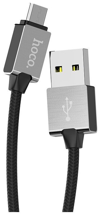 Кабель Hoco U49 USB - Micro USB, черный