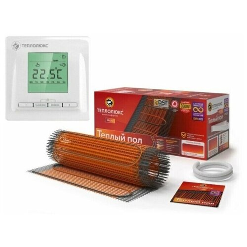 Мат нагревательный Теплолюкс ProfiMat 630 Вт35 квм Нагревательный мат для теплого пола 12074₽