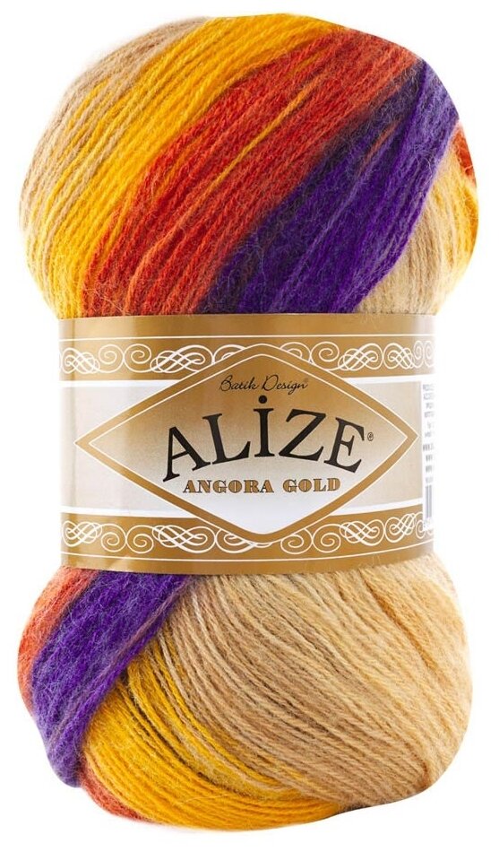 фото Пряжа Alize Angora Gold Batik, 20 % шерсть, 20 % мохер, 80 % акрил, 100 г