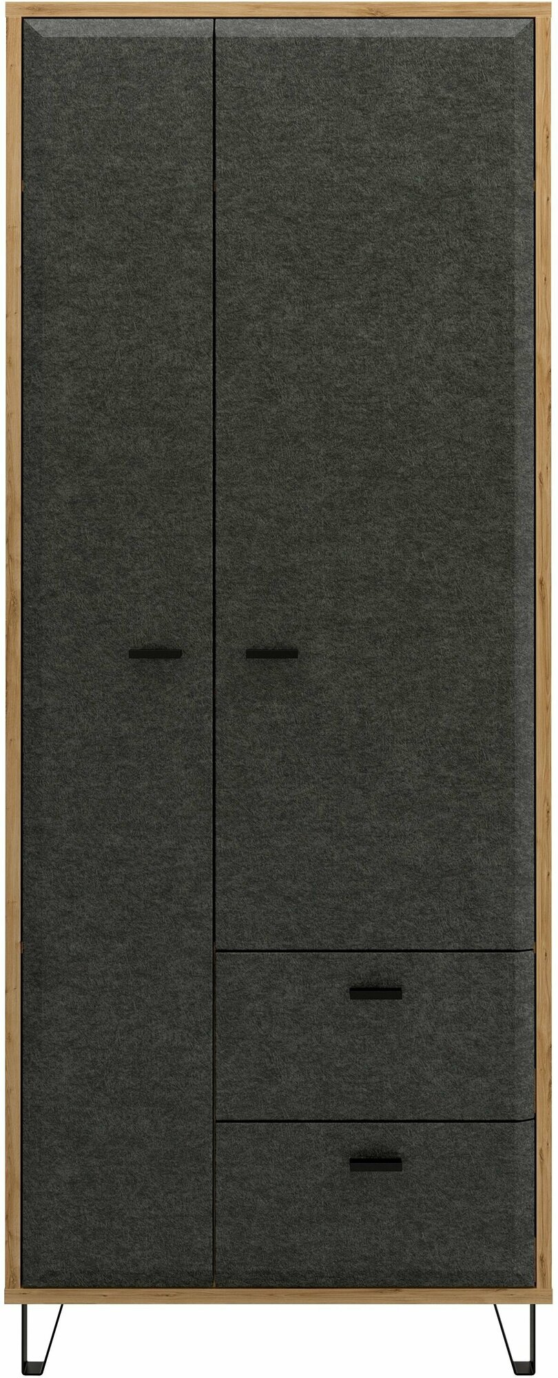 БРВ-Мебель Шкаф платяной двухстворчатый шириной 79 см Грейс SZF2D2S - фотография № 14