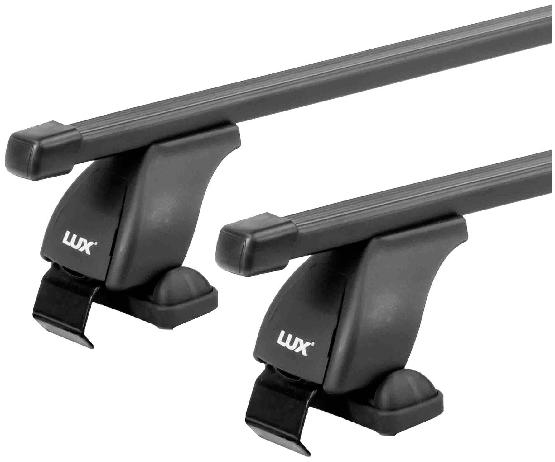 Багажная система "LUX" с дугами 1,2м прямоугольными в пластике для а/м Kia Soul без рейлингов 2013-2018 г. в.