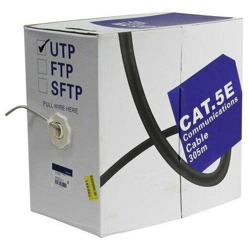 Кабель UTP 5bites UT5710-305A, бухта 305 метров для связи и сигнализации ut5710 305a 5bites 305 м