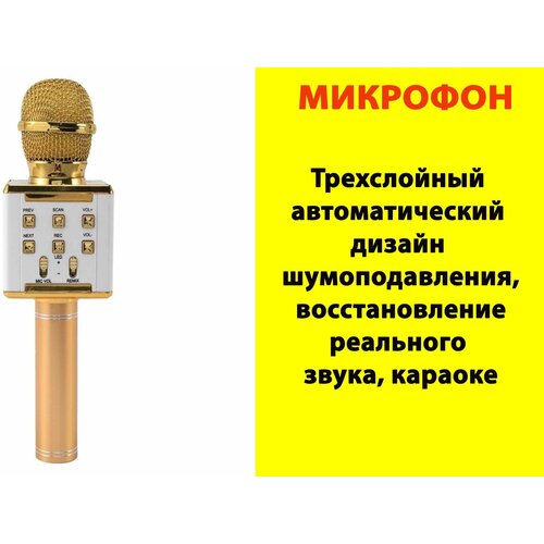 Беспроводной микрофон для караоке, USB-плеер, Bluetooth-микрофон