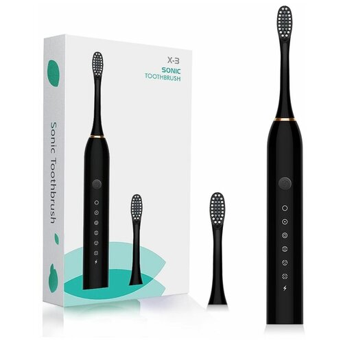 Электрическая зубная щетка XPX SONIC Toothbrush черная