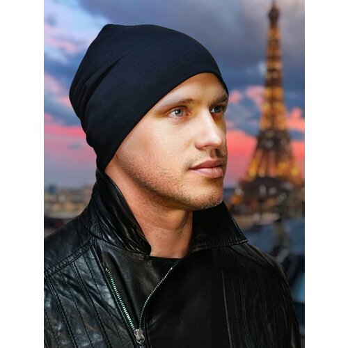 фото Шапка бини luchiorado, размер 53-58, черный