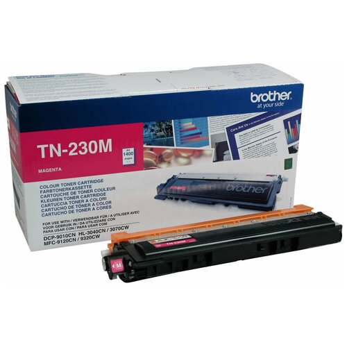 тонер c501 для brother dcp 9010cn mfc 9120cn hl 4040 dcp 9040 hl 3040cn profiline 100 г пурпурный Картридж Brother TN-230M, 1400 стр, пурпурный