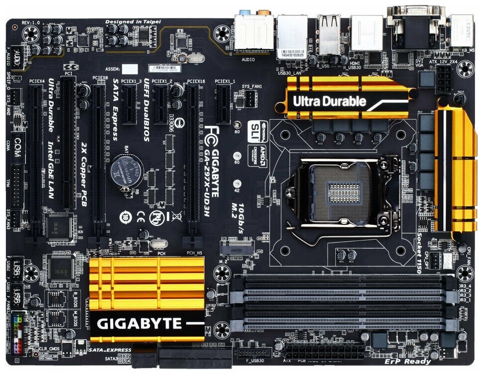 Материнская плата GIGABYTE GA-Z97X-UD3H (rev. 1.0)