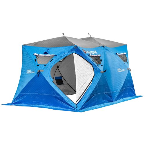 фото Палатка higashi double pyramyd pro синий/белый