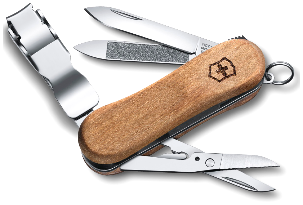 Нож перочинный Victorinox NailClip Wood 580 (0.6461.63) 65мм 6функций дерево - фото №1