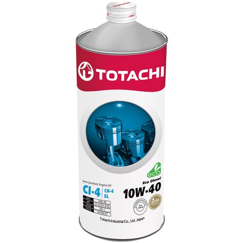 фото Полусинтетическое моторное масло totachi eco diesel 10w-40, 4 л