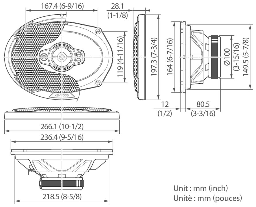 Автомобильная акустика KENWOOD KFC-PS6996