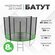 Батут уличный PLANK 8ft Eхternal (Green) диаметр 244 см, с защитн...