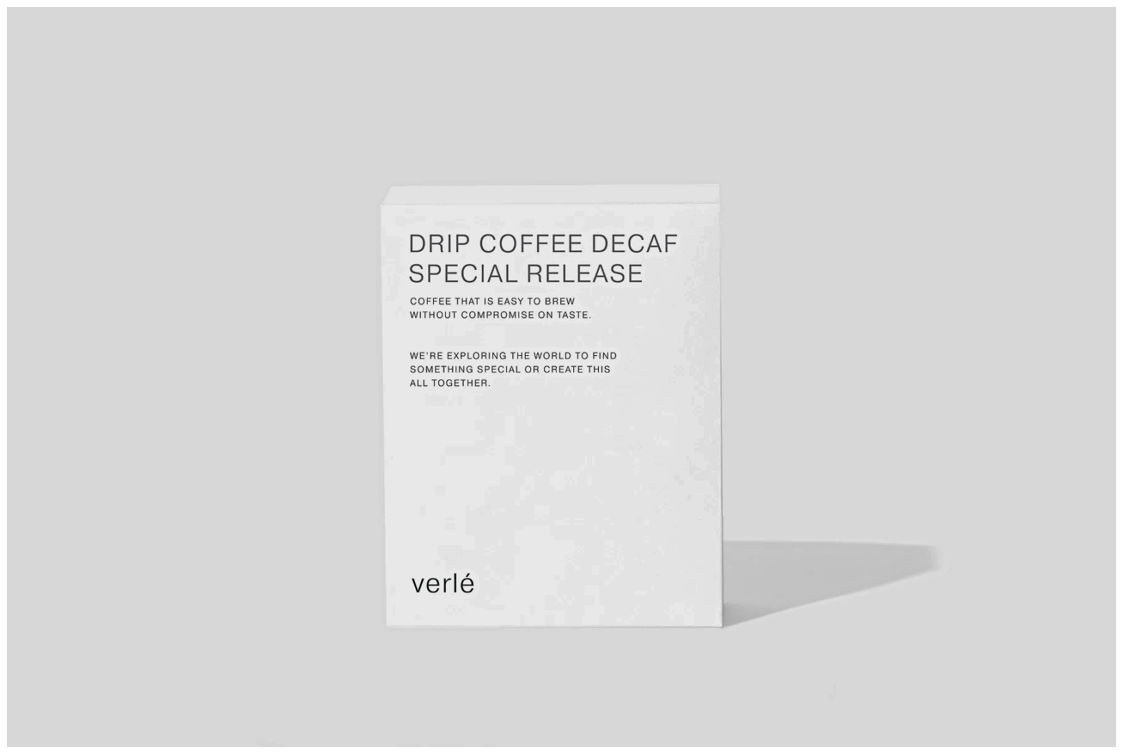 Дрип кофе молотый Verle Decaf Special Release, Арабика, 6 дрип-пакетов по 11 г (без кофеина) - фотография № 1