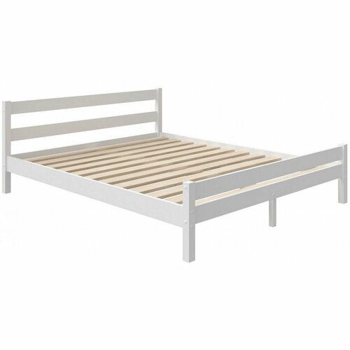 Двуспальная кровать Edwood Lotta 140х200 см - белая