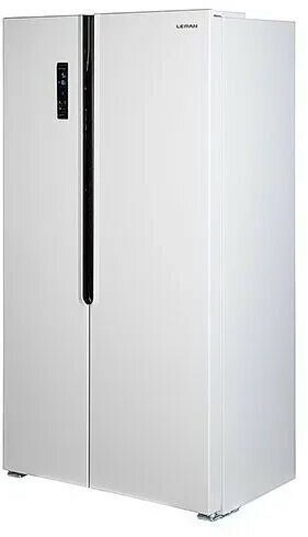 Холодильник LERAN SBS 300 IX NF, двухкамерный, нержавеющая сталь - фото №4