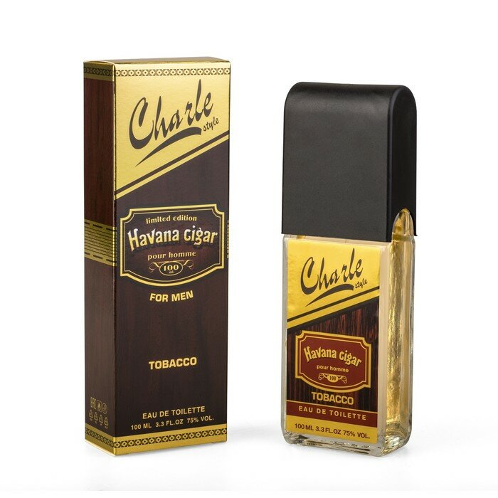 Абар Туалетная вода для мужчин Charle style Havana cigar tobacco, 100 мл