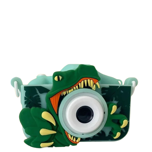 Детская камера фотоаппарат Динозавр детский фотоаппарат развивающий детский цифровой фотоаппарат зайчик синий фотоаппарат игрушка 3 в 1 фото видео игры синий