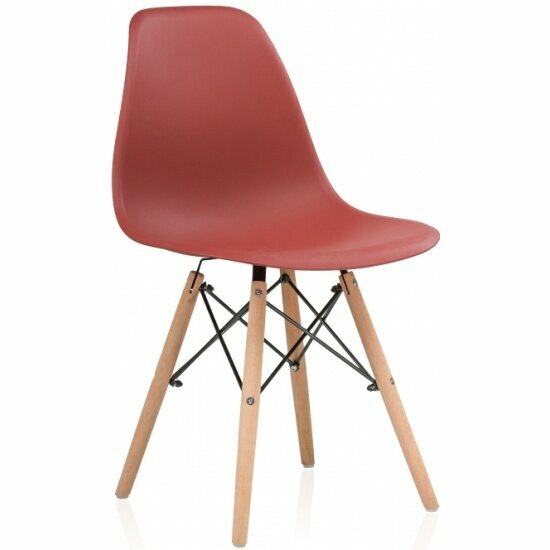 Стул обеденный Woodville Eames PC-015 bordeaux