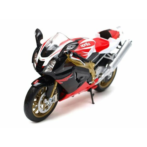 Мотоцикл модель коллекционная WELLY 1:10 Aprilia RSV 1000 R Factory, красный welly 1 18 aprilia rsv 4 factory die cast vehicles collectible hobbies motorcycle model toys