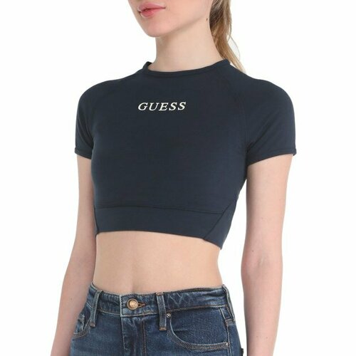 Топ GUESS, размер XL, черно-синий