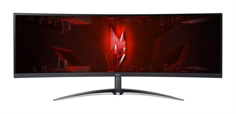 Монитор 44,5' ACER Nitro XZ452CUVbemiiphuzx, ZeroFrame, Curved 1500R Black,32:9, VA,5120x1440,1/4ms,450cd,165Hz,2xHDMI(2.1)+1xDP(1.4)+1xType-C(PD90W)+Audio out+USB3.2(2Up 3Down)+RJ45, Speakers 3Wx2 (UM. MX2EE. V01)