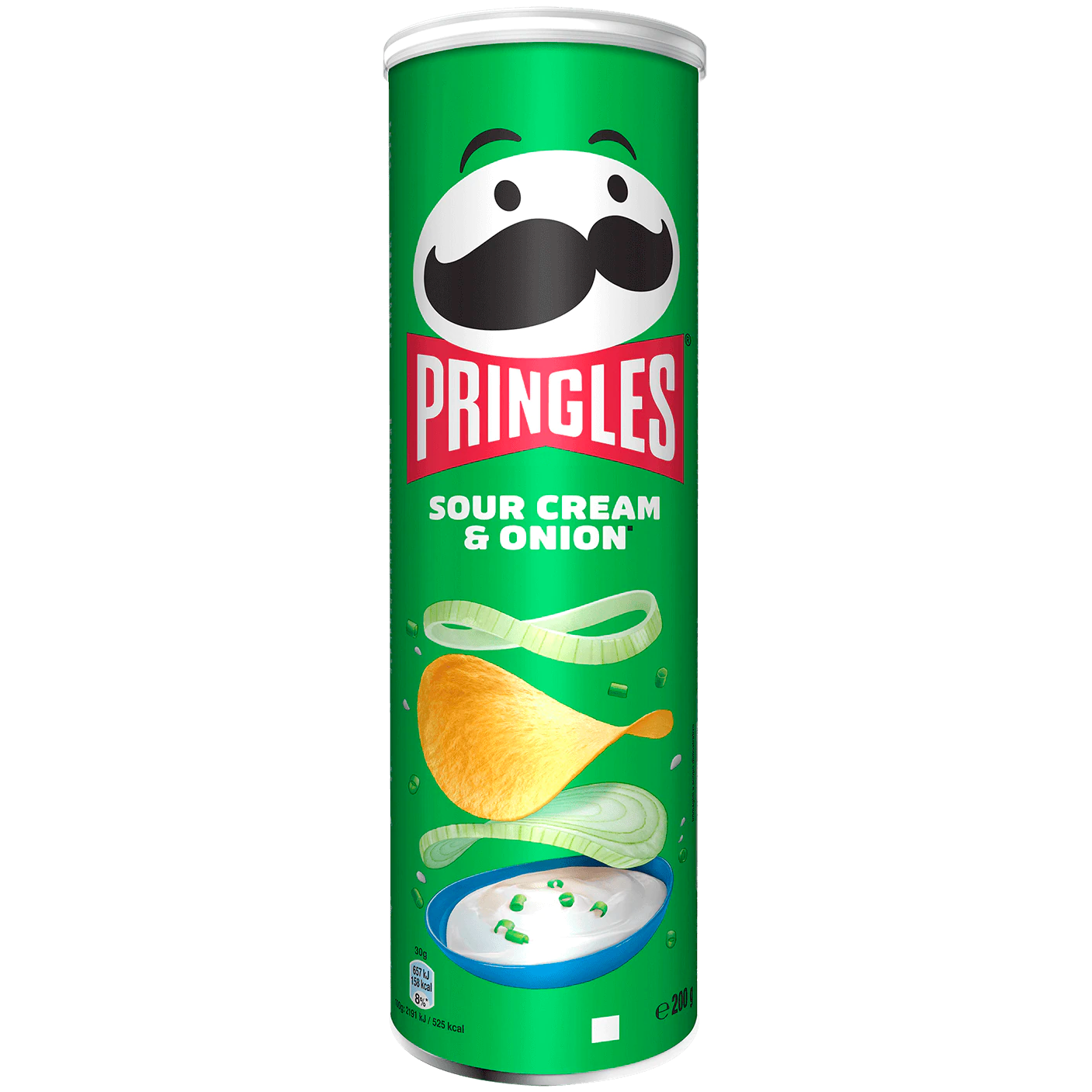 Картофельные чипсы Pringles Sour Cream & Onion, со вкусом сметаны и лука, 165 гр