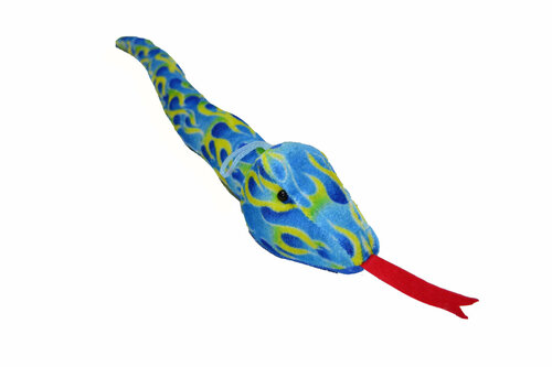 Игрушка мягконабивная. Змея, Символ 2025 года, цвет синий желтый, 60 см