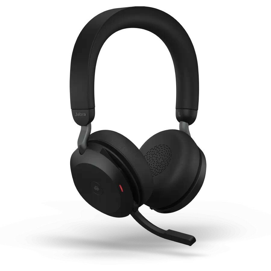 Гарнитура Jabra Evolve2 75, Link380a MS Stereo Black, для компьютера/мобильных устройств, накладные, Bluetooth/радио, черный [27599-999-999]