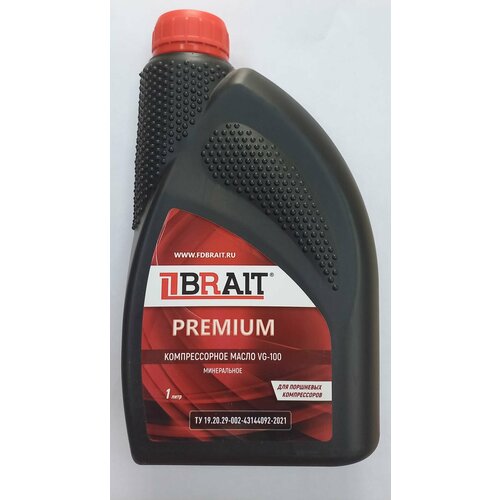 Масло для поршневых компрессоров Brait PREMIUM VG-100