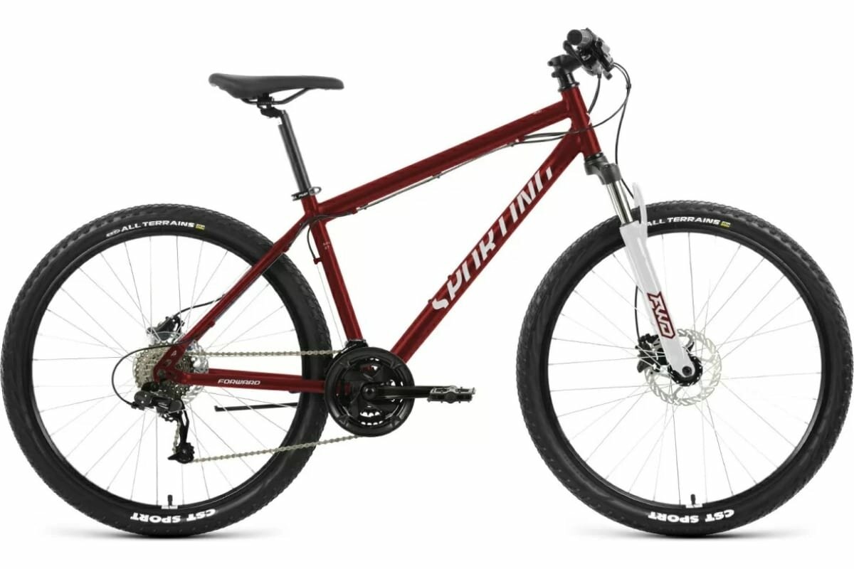 Горные (кросс-кантри) велосипеды Forward Горный велосипед FORWARD SPORTING 27,5" 3.2 HD 2023, 17" темно-красный/серебристый