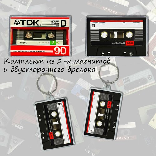 Сувенирный набор кассеты ретро мужская футболка ретро аудио кассеты m черный