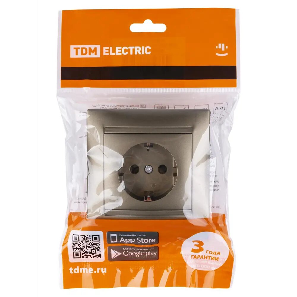 Розетка 2P+PE TDM Electric - фото №8