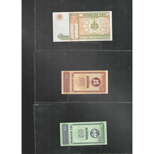 Набор банкнот 1 тугрик 2008, 20, 50 мунгу 1993 Монголия 3шт монголия 50 мунгу 1993 unc pick 51